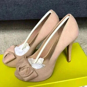 Free Gift With Purchase—Suede Peep Toe Pump